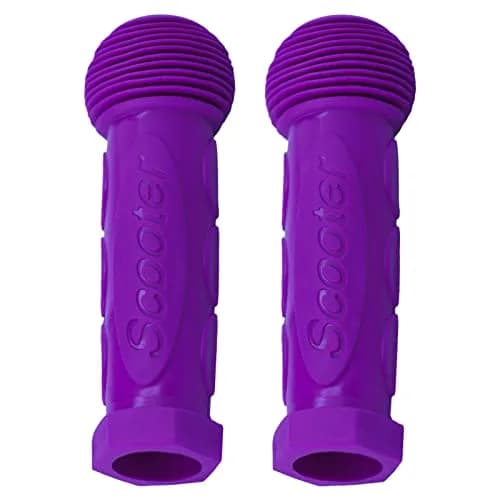 Gladeer Kids Scooter Handle Grips Replacement Handlebars for 2/3/4 Wheels Child Kick Push Scooters Bike Rocking Car, 2-Pack (Dark Purple) thumbnail 2