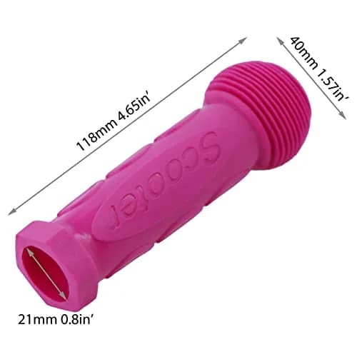 Gladeer Kids Scooter Handle Grips Replacement Handlebars for 2/3/4 Wheels Child Kick Scooters Bike Rocking Car, 2-Pack (Orange) thumbnail 4