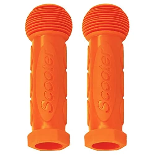 Gladeer Kids Scooter Handle Grips Replacement Handlebars for 2/3/4 Wheels Child Kick Scooters Bike Rocking Car, 2-Pack (Orange) thumbnail 2
