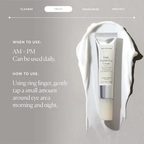 Naturium Multi-Peptide Eye Cream 0.5 oz (15 ml) | Smooths Fine Lines & Wrinkles thumbnail 4