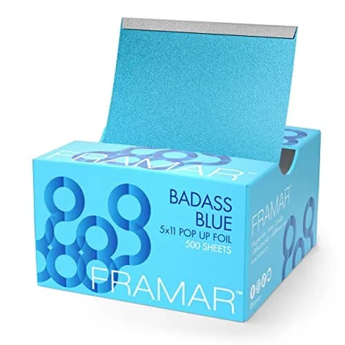 Framar Blue Pop Up Hair Foil 500 Count (Pack of 1) | Professional Salon Hair Highlighting Foil Sheets thumbnail 1