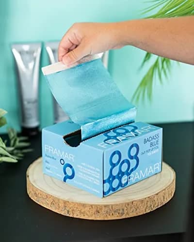 Framar Blue Pop Up Hair Foil 500 Count (Pack of 1) | Professional Salon Hair Highlighting Foil Sheets thumbnail 3