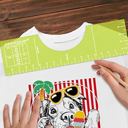 PLYXQ T-Shirt Alignment Ruler Guide 45.72cm (18") | Precise Vinyl & Sublimation Design Tool thumbnail 6