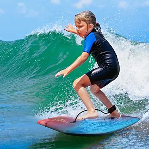 RAYWER Body Board Lightweight with EPS Core 41-INCH | Impact-Resistant, HDPE Slick Bottom, Kids & Adults thumbnail 5