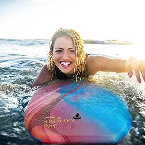 RAYWER Body Board Lightweight with EPS Core 33-INCH | Impact-Resistant Surfing Fun for Kids & Adults thumbnail 3