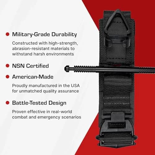 SOF TOURNIQUET Generation 5 | Military-Grade Bleeding Control Tourniquet, Black, Essential First Aid (105g) thumbnail 7