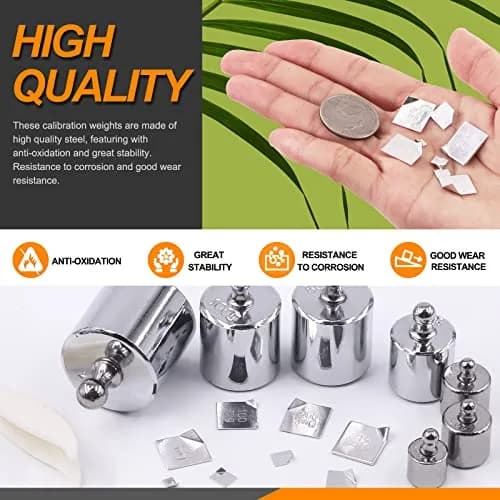 Rustark Precision Calibration Weight Set for Digital Balance Scale | Accurate Lab Weights (500g Set (Gram & Milligram)) thumbnail 3