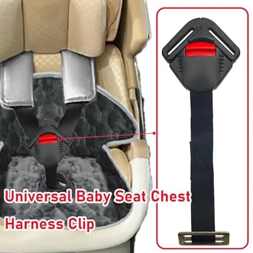 CaoXiong Universal Seat Chest Harness Clip Black | Secure 5-Point Harness for Baby Seats thumbnail 6