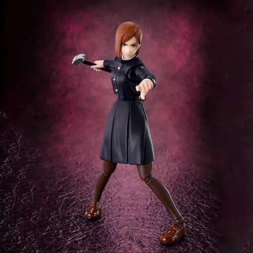 TAMASHII NATIONS Nobara Kugisaki S.H.Figuarts Action Figure | Fully Articulated Anime Collectible thumbnail 6