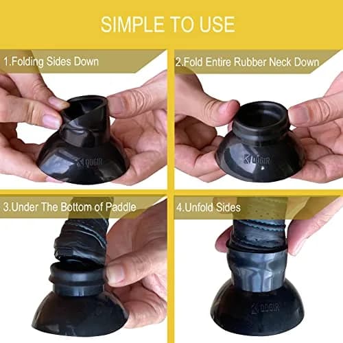 EASYPICK Pickleball Ball Retriever Picker Upper 2 Pack Black | Attaches to Paddle Without Bending thumbnail 4