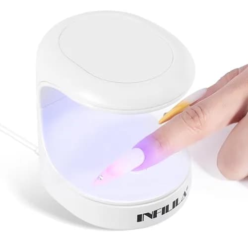 NXJ INFILILA Mini UV LED Nail Lamp 16W, Portable USB Gel Dryer | Single Finger Curing thumbnail 1