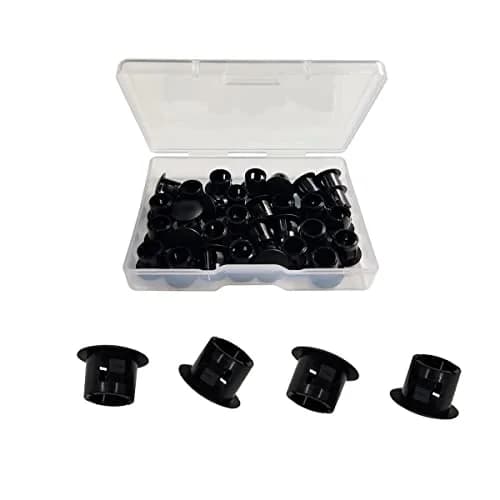 ZYYC Black Hole Plugs 8mm (5/16") Plastic Hole Plugs, 30 Pcs | For Furniture Cabinet Insert End Caps thumbnail 1