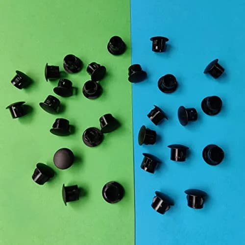 ZYYC Black Hole Plugs 8mm (5/16") Plastic Hole Plugs, 30 Pcs | For Furniture Cabinet Insert End Caps thumbnail 5