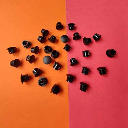 ZYYC Black Hole Plugs 8mm (5/16") Plastic Hole Plugs, 30 Pcs | For Furniture Cabinet Insert End Caps thumbnail 6