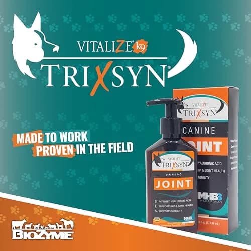 TRIXSYN Canine Liquid Hyaluronic Acid Support for Dogs 12 fl oz | Supports Joint & Hip Mobility thumbnail 5