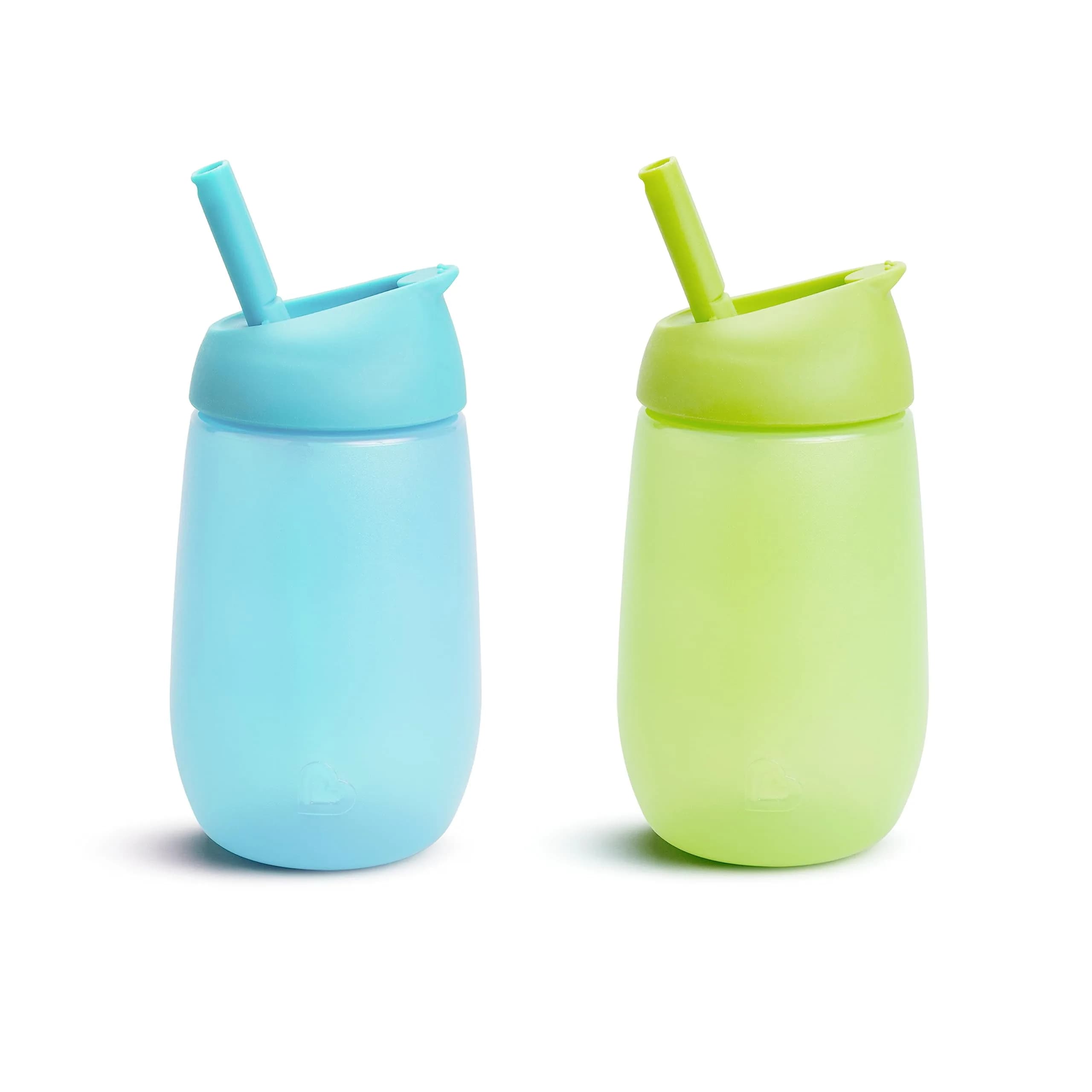 Munchkin Simple Clean Straw Cups for Toddlers 1-3, 296ml (10 Fl Oz), 2-Pack | Easy-Clean Straw & Spill-Proof Valve — 2-Pack