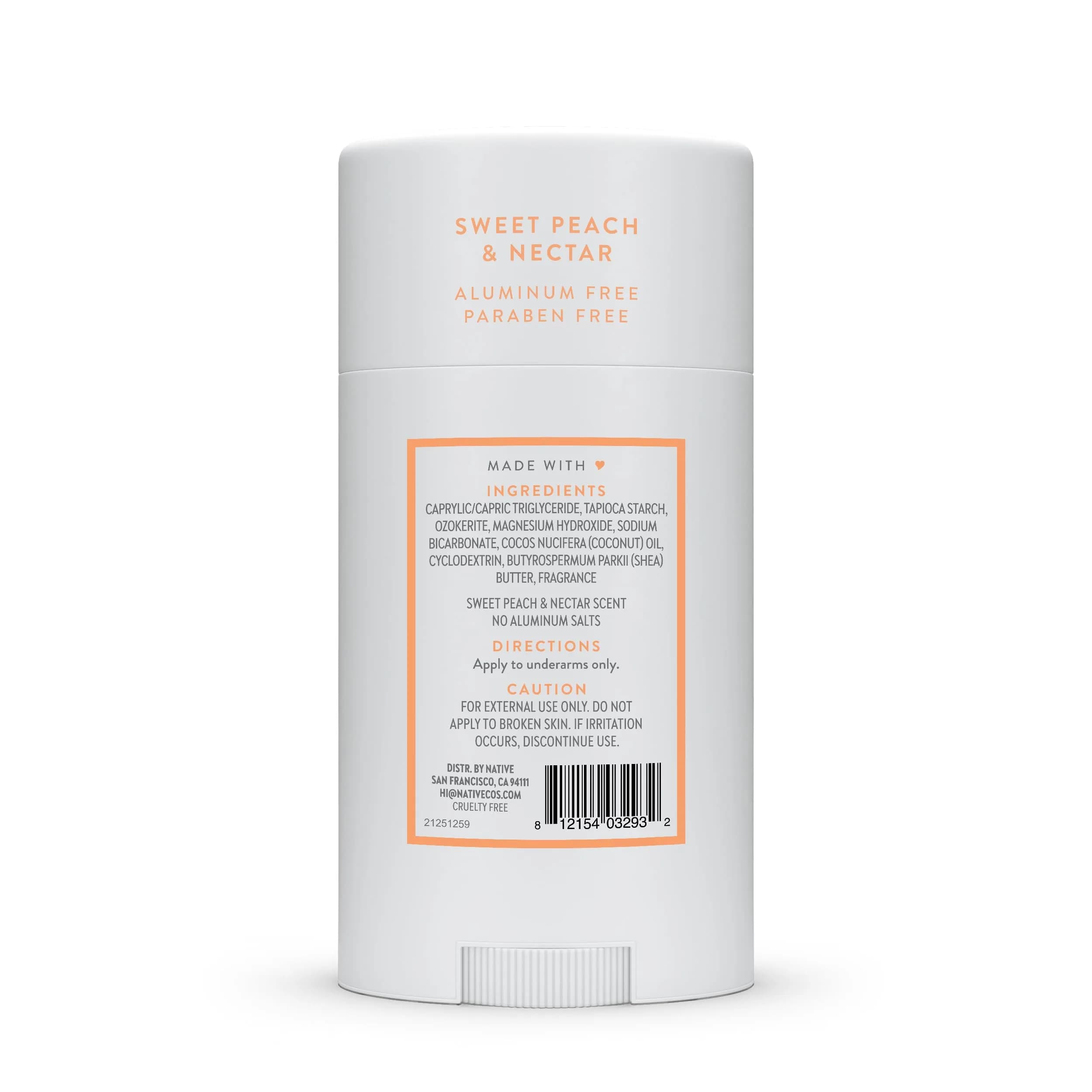 Native Natural Deodorant Sweet Peach & Nectar 75g (2.65oz) | 72-Hour Odor Control - view 9