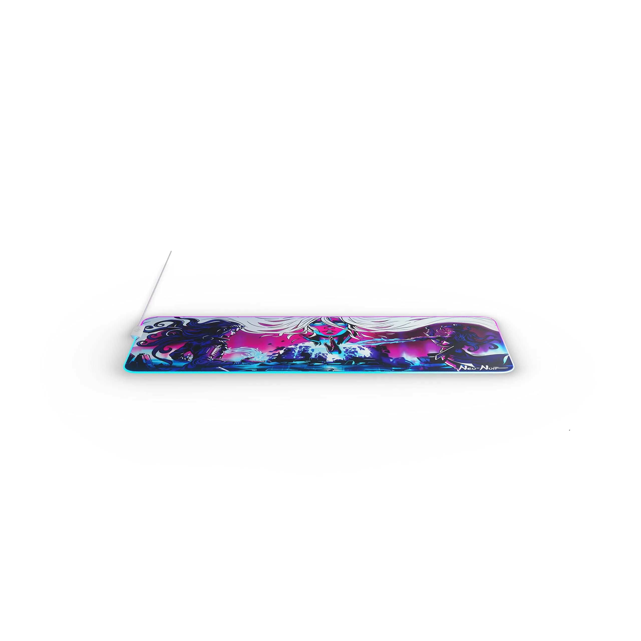 SteelSeries QcK Prism XL Gaming Mouse Pad with Neo Noir Design | Dynamic 2-Zone RGB Illumination - view 5