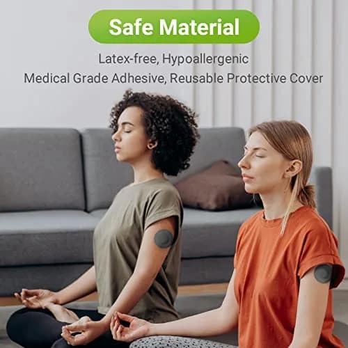 KOVOQ Black 25 Pack Libre 2 &Plus &Lingo Sensor Covers & Hardshell Cover | Hypoallergenic Adhesive Bandages thumbnail 6