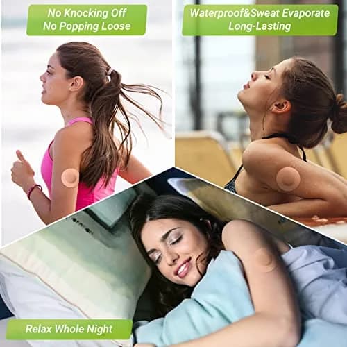 KOVOQ Freestyle Libre 2 & Plus Sensor Covers with Hardshell - 40 Patches + 2 Covers (Tan) | Waterproof & Hypoallergenic thumbnail 5