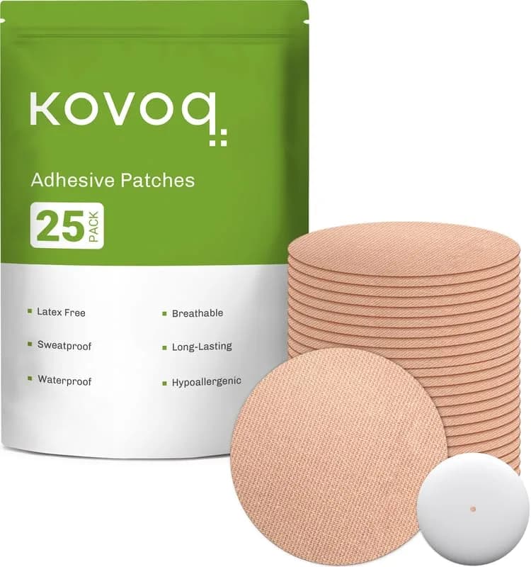 KOVOQ Libre 2 &Plus &Lingo Sensor Covers & Hardshell Cover (Tan, 25 Patches + 1 Hardshell) thumbnail 1