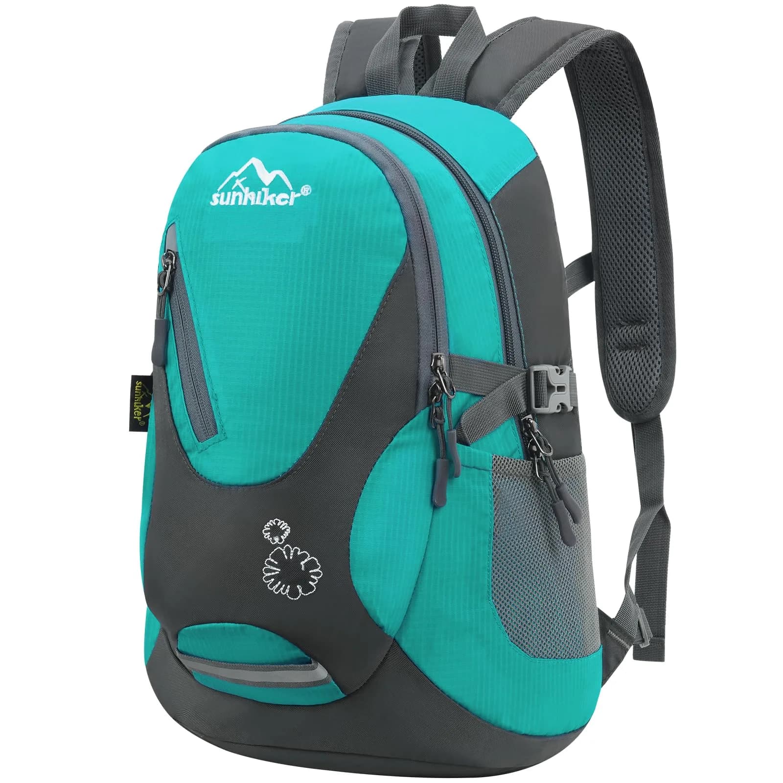 sunhiker Small Hiking Backpack Women Men 20L Lightweight Travel Daypack for Cycling & Camping — Aqua Green