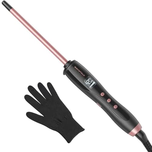 wavytalk Small Curling Iron 3/8 Inch Ceramic Barrel | Fast Heat & Travel Ready thumbnail 1