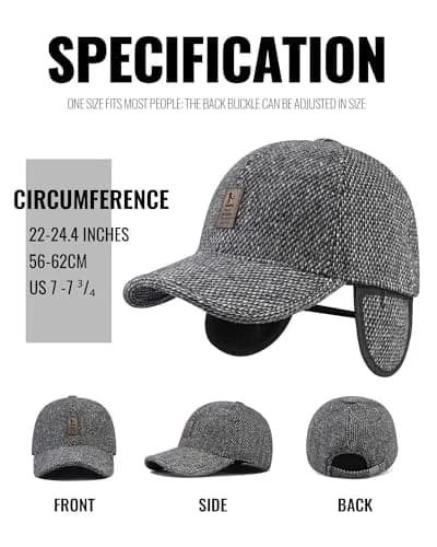 CLAPE Fitted Herringbone Tweed Baseball Cap for Women | Sun & Sun Protection (70-120 chars) thumbnail 7