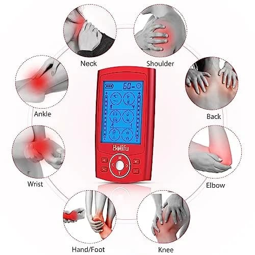 Belifu Dual Channel TENS EMS Unit 24 Modes Muscle Stimulator with 10 Pads | Pain Relief Therapy thumbnail 3