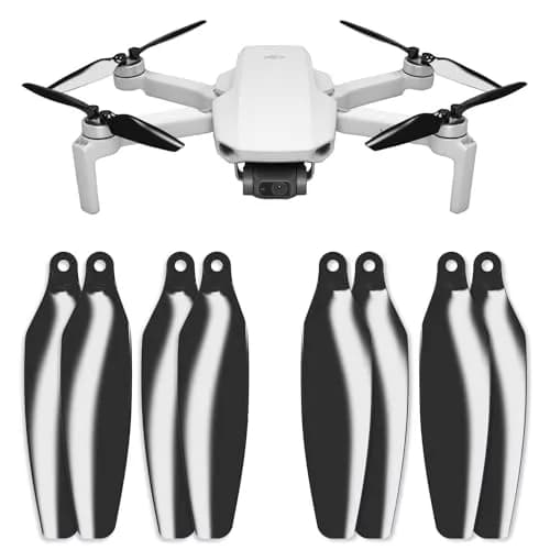 Master Airscrew Stealth Propellers for DJI Mini 2/SE/4K - Black, 4 Propellers (8 Blades) | Low-Noise Operation & Longer Flight Time thumbnail 1