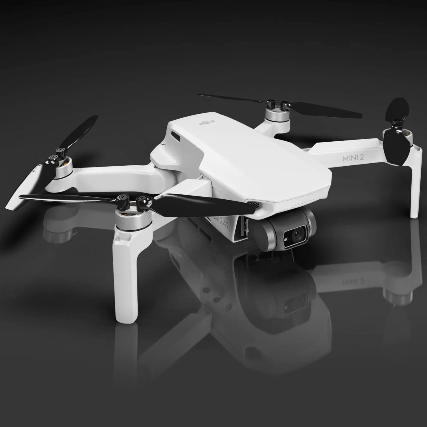 Master Airscrew Stealth Propellers for DJI Mini 2/SE/4K - Black, 4 Propellers (8 Blades) | Low-Noise Operation & Longer Flight Time - view 2