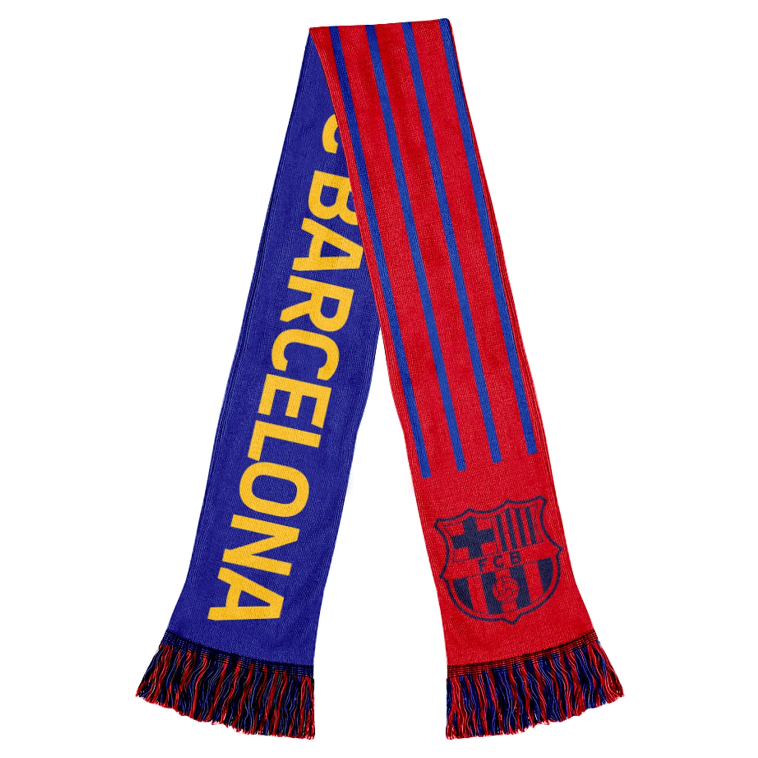 Icon Sports Officially Licensed FC Barcelona Soccer Scarf - FCB22SC Navy | Unisex Supporter Accessory — 22sc-red