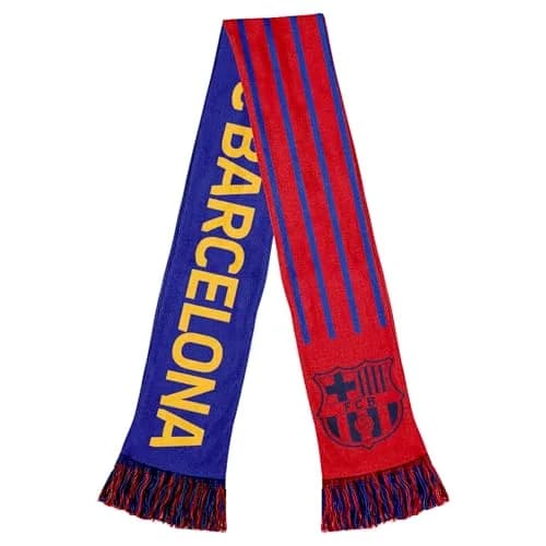 Icon Sports Officially Licensed FC Barcelona Soccer Scarf - FCB22SC Navy | Unisex Supporter Accessory thumbnail 1