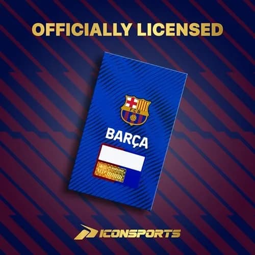 Icon Sports Officially Licensed FC Barcelona Soccer Scarf - FCB22SC Navy | Unisex Supporter Accessory thumbnail 7