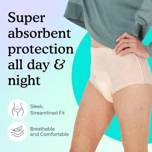 Because Premium Maximum Plus Adult Incontinence Underwear for Women | Heavy Absorbency, Discreet Fit, 80 Count thumbnail 2