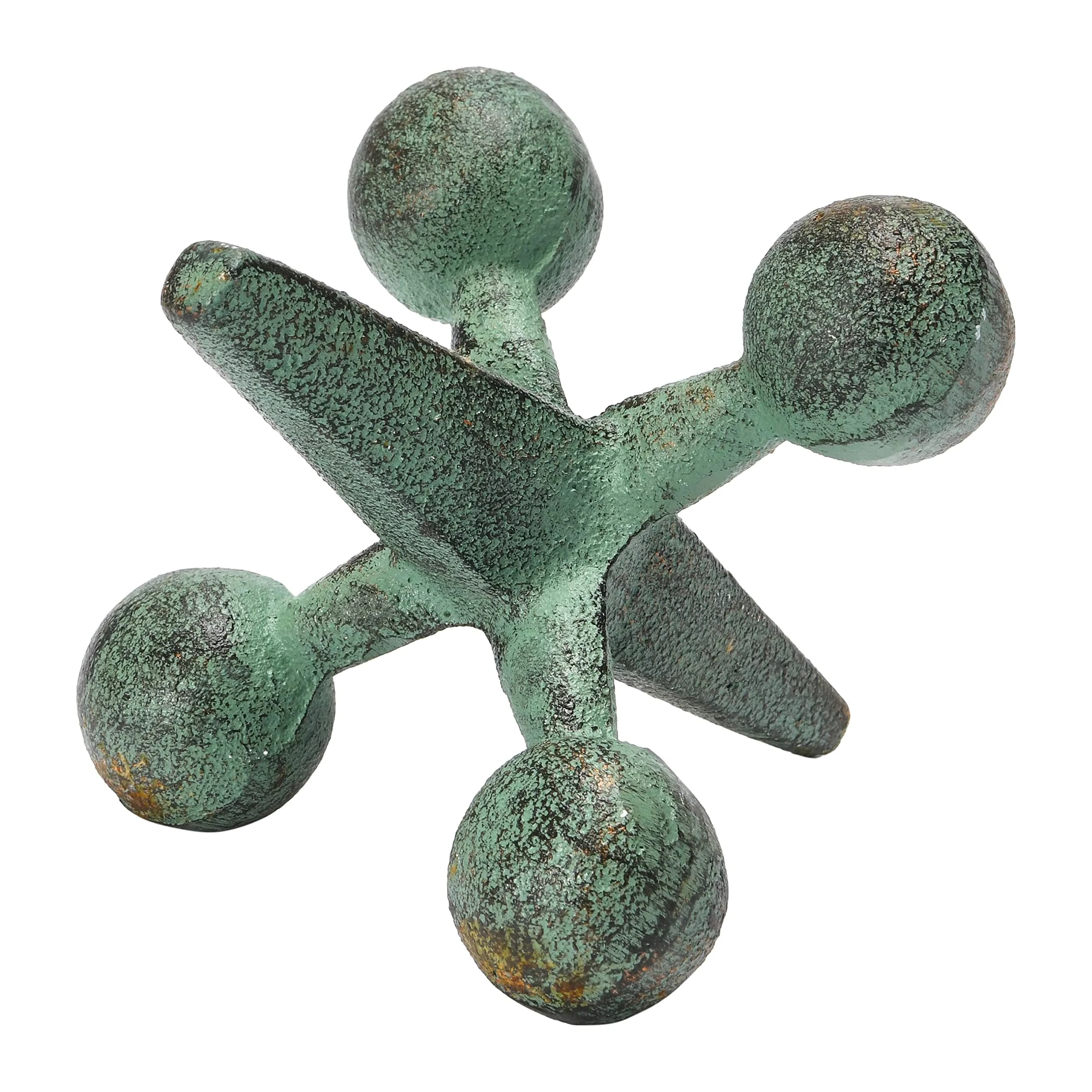 Creative Co-Op Cast Iron Jack Accent Sculpture 1.14 kg (2.53 lb) | Rustic Patina Finish