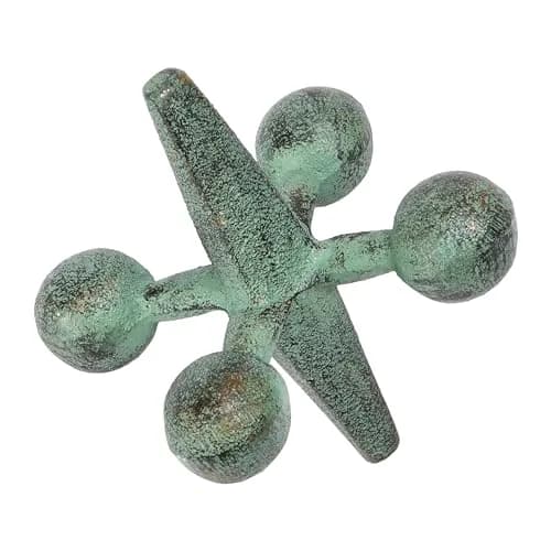 Creative Co-Op Cast Iron Jack Accent Sculpture 1.14 kg (2.53 lb) | Rustic Patina Finish thumbnail 5