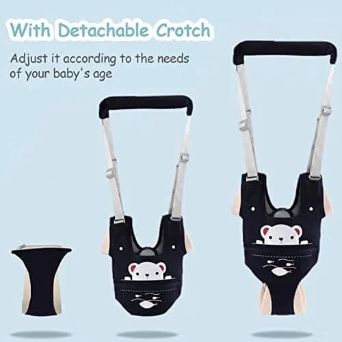 Ocanoiy Baby Walking Harness Handheld Baby Walker Assistant Belt with Detachable Crotch, Dark Blue, 9-24 Months thumbnail 4