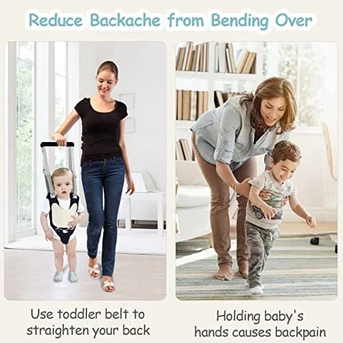Ocanoiy Baby Walking Harness Handheld Baby Walker Assistant Belt with Detachable Crotch, Dark Blue, 9-24 Months thumbnail 6