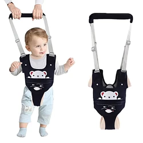 Ocanoiy Baby Walking Harness Handheld Baby Walker Assistant Belt with Detachable Crotch, Dark Blue, 9-24 Months thumbnail 1
