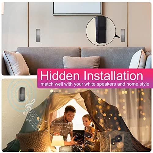 Dinghosen White Wall Brackets for Bose Surround Speakers 700 & Lifestyle 650 System | Pair of Speaker Mounts thumbnail 7