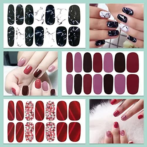 WOKOTO Moon Stars Nail Polish Strips 20 Sheets | Gradient Nail Stickers for Women thumbnail 7