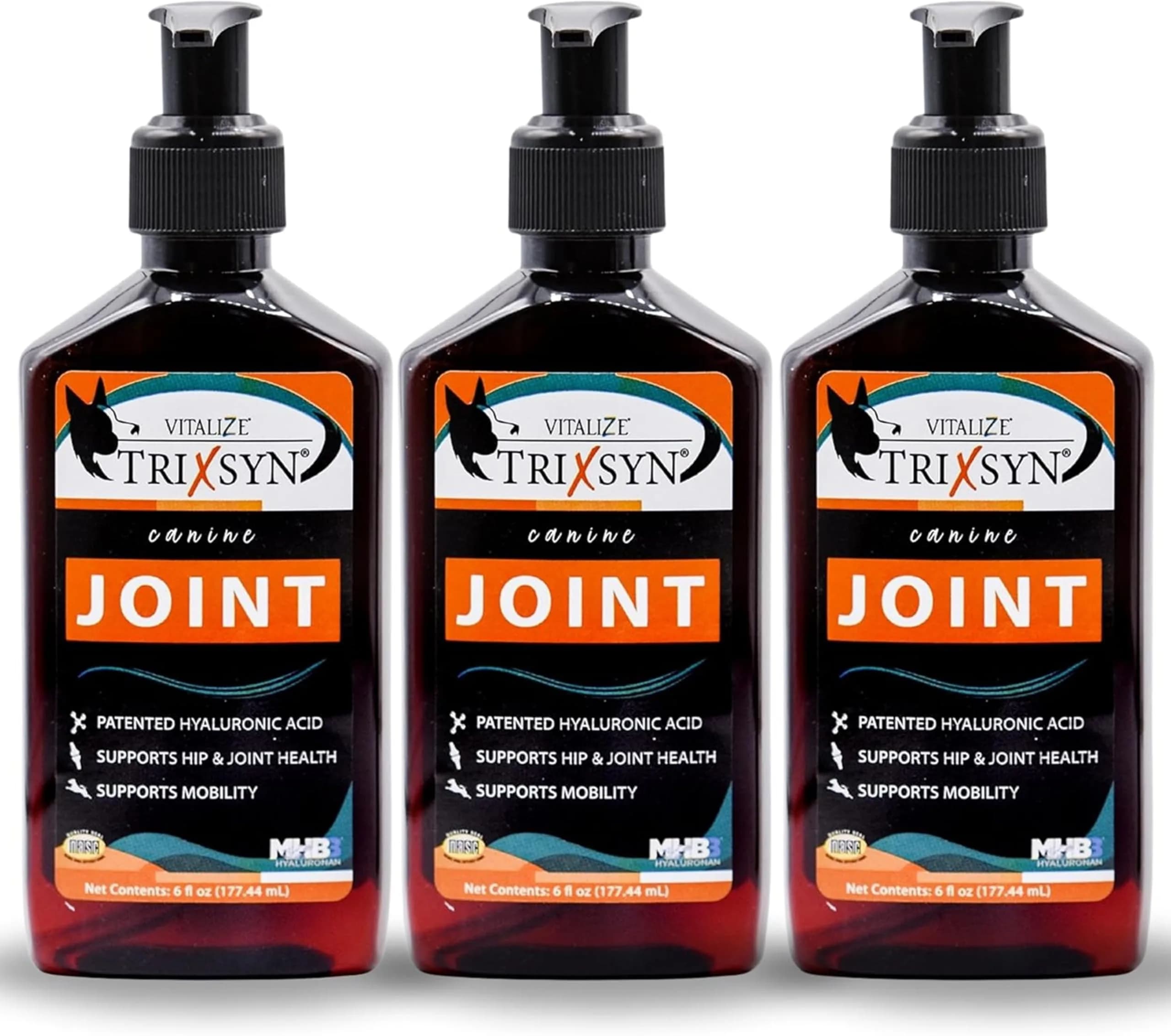 TRIXSYN Canine Hyaluronic Acid Liquid Support 18oz | Supports Hip & Joint Mobility — 18oz