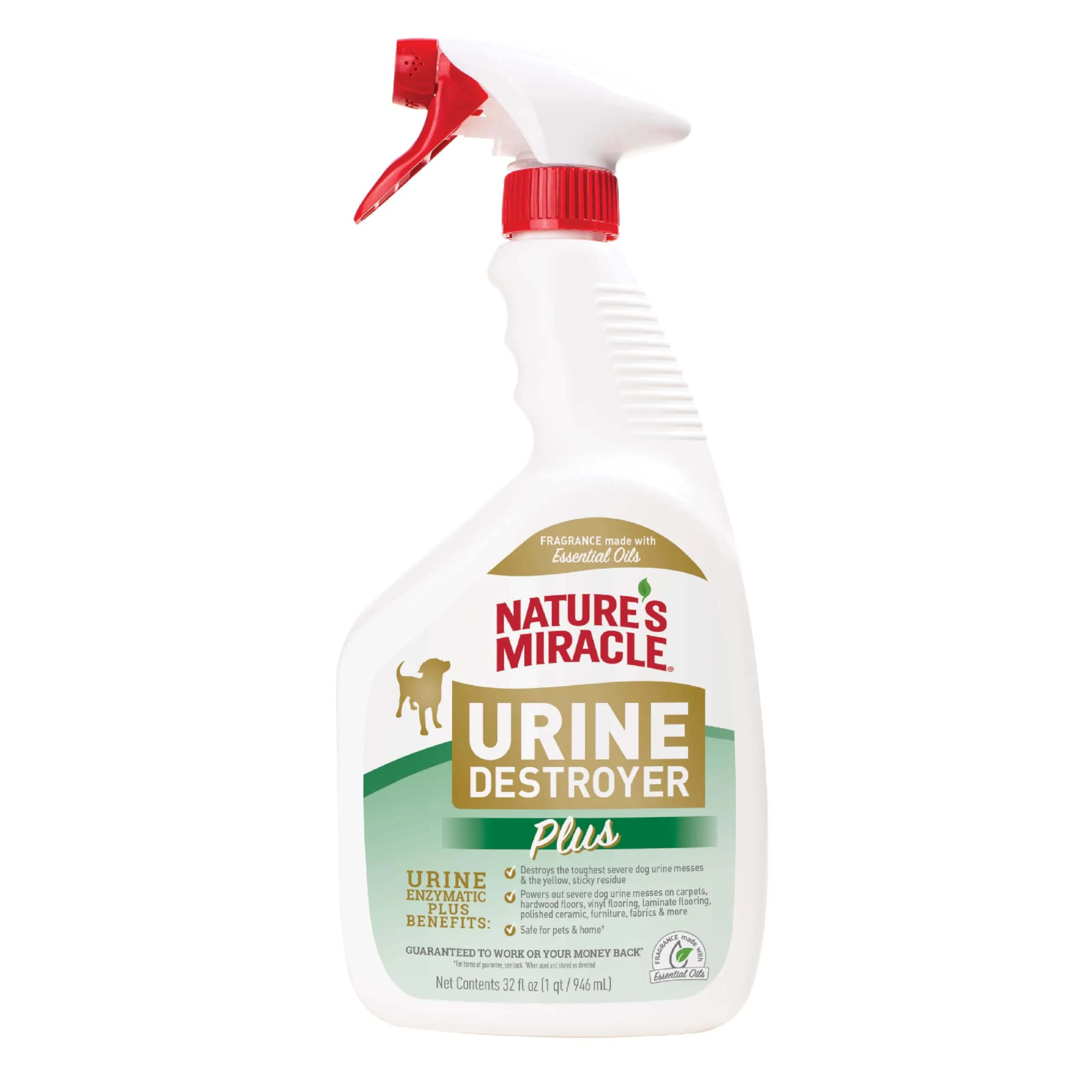 Nature's Miracle Dog Urine Destroyer Plus Enzymatic Cleaner 946ml (32 Fl Oz) | Tough on Dog Urine Stains & Odors - main product image