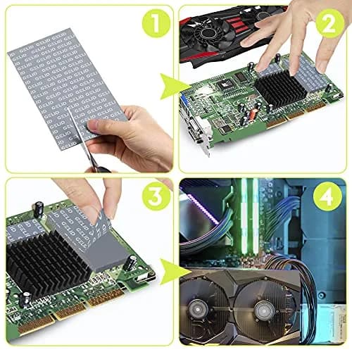 Gelid Solutions GP-Extreme 12W/mK Thermal Pad 80x40x1.0mm (2-Pack) | High Conductivity for GPUs & Laptops thumbnail 4