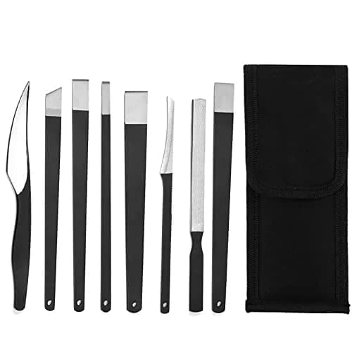 LOOKSEVEN Pedicure Knife Set 8 Pieces Stainless Steel & ABS | For Ingrown Toe Nails & Callus Removal thumbnail 1