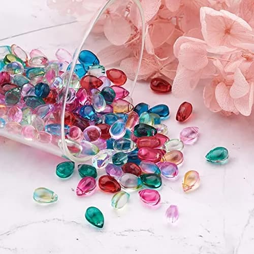 BB Beadthoven Craft Bead 200pcs | Transparent Teardrop Glass Beads for Jewelry & Crafts thumbnail 5