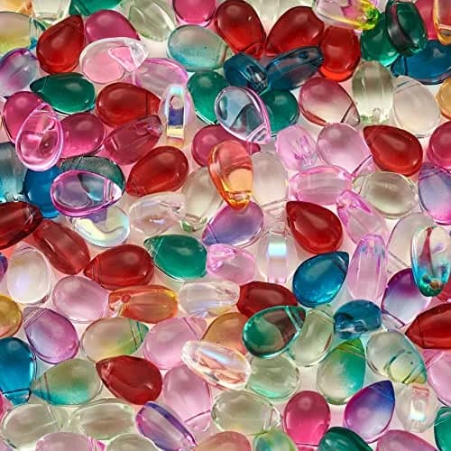 BB Beadthoven Craft Bead 200pcs | Transparent Teardrop Glass Beads for Jewelry & Crafts thumbnail 2