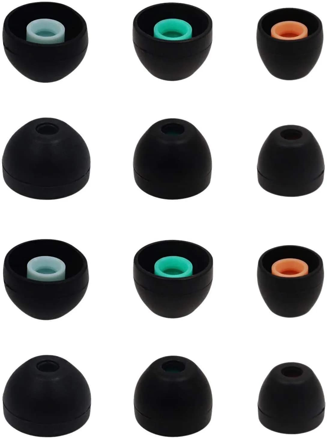 ALXCD Black Foam Eartips for Sony WF-1000XM4 Earbuds - 6 Pairs S/M/L - main product image