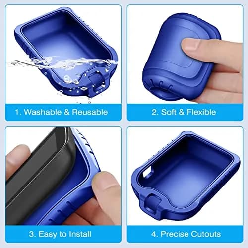 MEDMAX Silicone Case for Freestyle Libre 3 2 Reader | Navy Blue Protective Cover with Anti-Slip Grip thumbnail 8